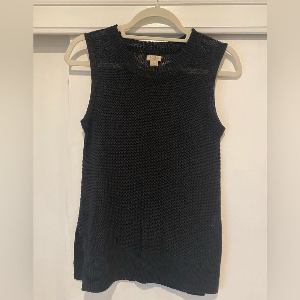 J. Crew sleeveless linen sweater - Picture 1 of 3